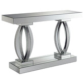 Orleans Furniture - Coaster - Amalia Mirrored Acrylic Entryway Sofa Console Table Silver - 722519